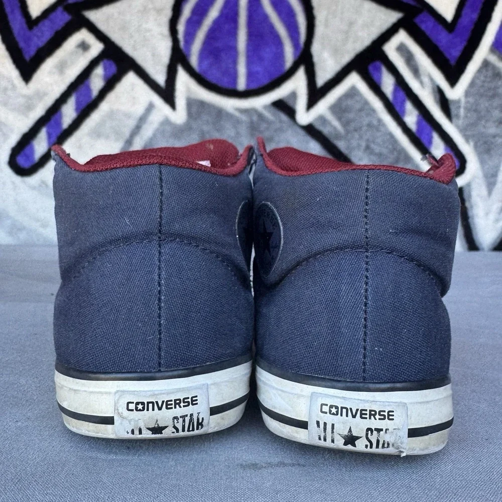 Size 8c - Converse Chuck Taylor All Star Toddler Burgundy Navy High Top Sneakers